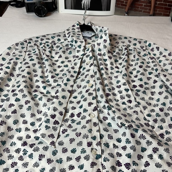 Cape cod match mates vintage blouse with a pussybow tie and button down - Picture 5 of 14